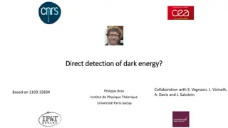 Insights into Dark Energy Detection and Gravity Tests