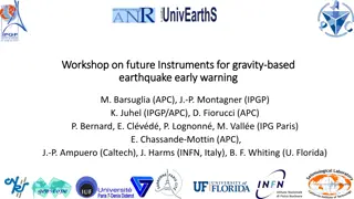 Workshop on Future Instruments for Gravity Earthquake Early Warning