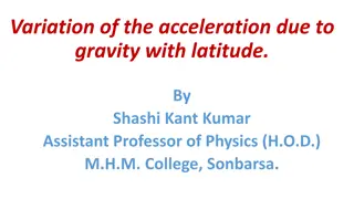 Variation of the Acceleration Due to Gravity with Latitude