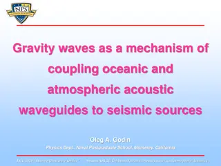 Gravity Waves as a Mechanism of Coupling Oceanic and Atmospheric Acoustic Waveguides to Seismic Sources