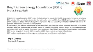 Bright Green Energy Foundation (BGEF) - Leading Renewable Energy Initiatives in Rural Bangladesh