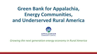 Green Bank for Rural America - Growing Sustainable Energy Economy