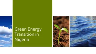 Green Energy Transition in Nigeria: Opportunities and Challenges