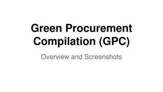 Federal Green Procurement Compilation (GPC) Overview and Resources