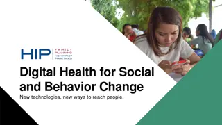 Revolutionizing Social and Behavior Change with Digital Health Innovations