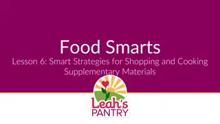 Smart Strategies for Shopping and Cooking