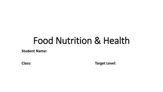 Understanding Food Nutrition and Health Essentials