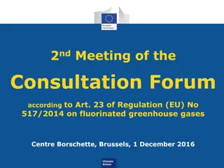 Meeting Recap of Consultation Forum on Fluorinated Greenhouse Gases