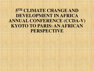 Climate Change and Development in Africa: A Journey from Kyoto to Paris