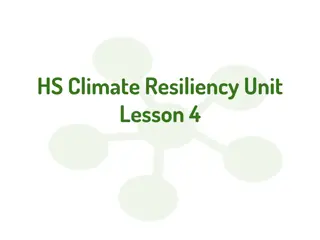 Climate Resiliency and Greenhouse Gases in High School Lessons