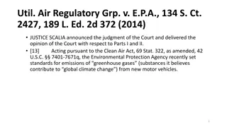 EPA Regulations and Clean Air Act: Legal Interpretation