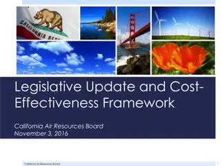 Update on California Air Resources Board Legislative Framework