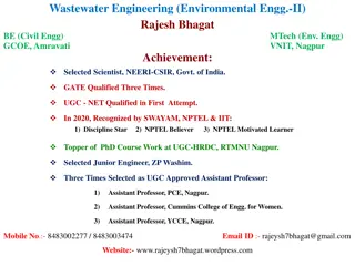 Wastewater Engineering: Characteristics, Treatment, and Standards