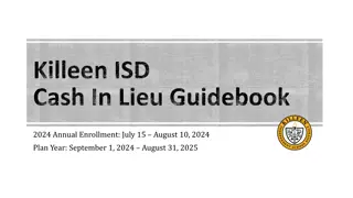 Killeen ISD Cash In Lieu Program Enrollment Guide 2024