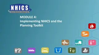 Implementing NHICS and Planning Toolkit Overview