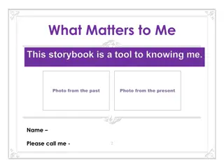 What Matters To Me Guidebook: Sharing Personal Stories and Preferences