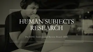 Human Subjects Research at SDSU