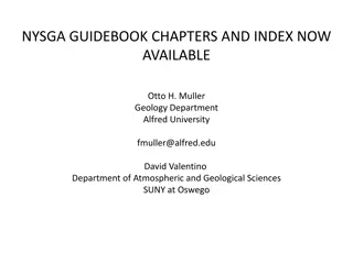 Exploring Geological Insights: NYSGA Guidebook Chapters and Index