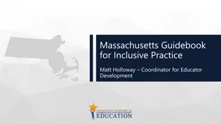 Massachusetts Guidebook for Inclusive Practice by Matt Holloway