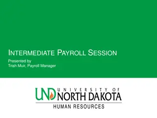 Intermediate Payroll Session Overview