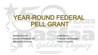 Pell Grant Regulations for Award Years