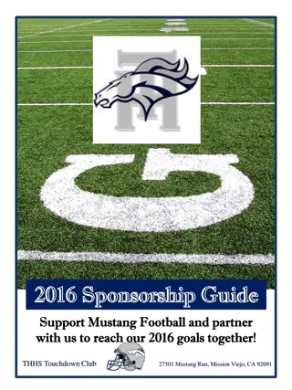 2016 Trabuco Hills High School Football Sponsorship Opportunities