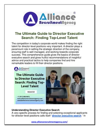 The Ultimate Guide to Director Executive Search Finding Top-Level Talent