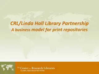 CRL/Linda Hall Library Partnership: Enhancing Access to Science and Engineering Materials