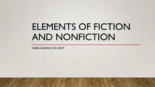 Elements of Fiction and Nonfiction in Classroom Activities