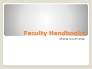 Faculty Handbooks and Shared Governance in Higher Education