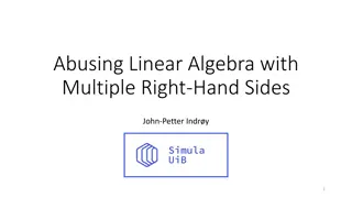 Multiple Right-Hand Sides in Linear Algebra