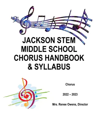 Jackson Middle School Chorus Handbook & Syllabus 2022-2023