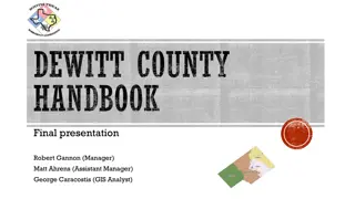 GIS Emergency Handbook for DeWitt County Chemical Facilities