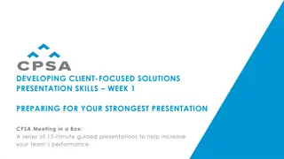 Effective Sales Presentation Strategies for Client-Focused Solutions