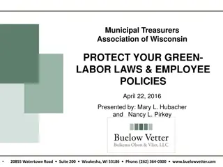 Developing an Effective Employee Handbook for Municipal Treasurers Association of Wisconsin