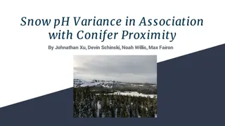 Snow pH Variance in Relation to Conifer Proximity Study