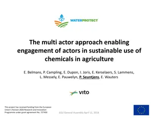 Multi-Actor Approach for Sustainable Chemical Use in Agriculture