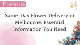 Same-Day Flower Delivery in Melbourne: Essential Information You Need