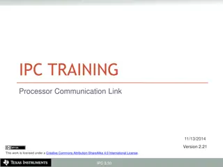 Overview of Inter-Processor Communication (IPC) in Processor Communication Link