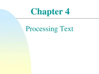 Text Processing: Indexing, Zipf's Law, and Vocabulary Growth