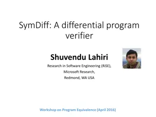 Exploring SymDiff: A Differential Program Verifier