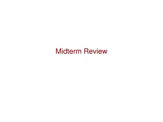 Comprehensive Overview of Midterm Review Topics in Data Structures and Object-Oriented Design