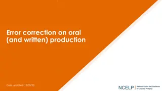 Enhancing Language Learning Through Error Correction Strategies