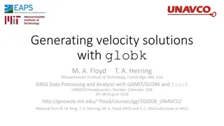 Strategies for Generating Velocity Solutions with GLOBK