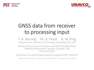 GNSS Data Processing with RINEX Formats