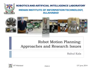 Robotic Motion Planning: Approaches and Research Issues