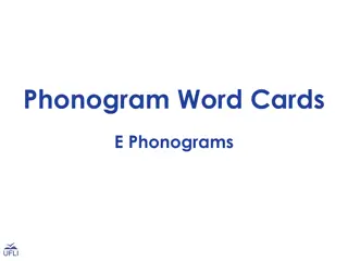 Phonogram Word Cards for Teaching Phoneme-Grapheme Correspondences