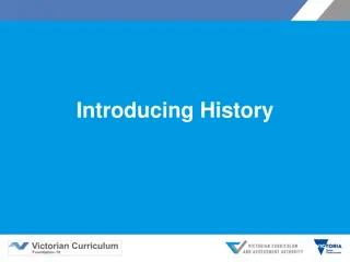 Exploring the Victorian Curriculum for History Education