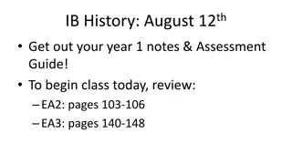 IB History: Assessment Guide and Syllabus Overview