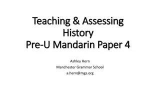 Exploring Challenges and Opportunities in Teaching History